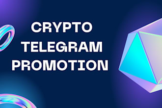 grow crypto telegram promotion, crypto telegram marketing, telegram subscriber