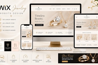 do wix jewelry website, wix jewelry logo, wix jewelry store wix website redesign