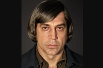 render ultrarealistic vxf character,3d headburst model,xgen hair,face blendshape