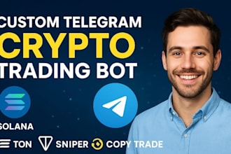 setup telegram dex to dex crypto bot,airdrop bot, memecoin bot, telegram chatbot