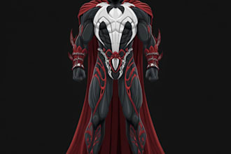 do marvel style comic book superhero or villain character