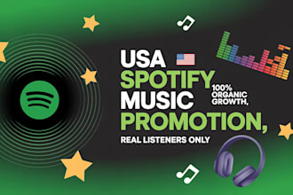 do organic USA spotify music promotion, spotify promotion
