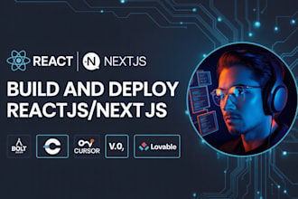 build react next js using bolt, lovable, v0, cursor ai, shadcn ui, supabase