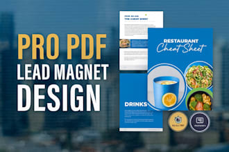 create stunning PDF lead magnet design, brochure design, ebook design