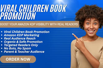 viral ebook promotion children book marketing bookrank amazon KDP promotion