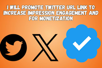 promote twitter URL link to increase impression, engagement and for monetization