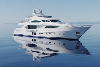 create high quality 3d model of yacht or boat