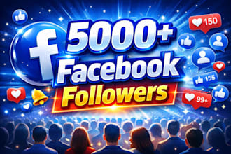 upgrade 5,000 facebook followers