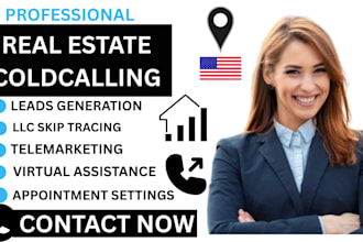 do USA real estate cold calling real estate cold caller and appointment settings