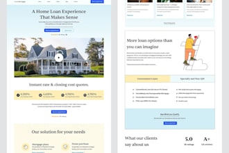 design mortgage website business payday loan mca leads fb, instagram ads funnel