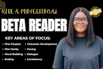 do beta reading, alpha reading, structural and developmental edit, copy edit