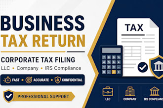 prepare business tax return and corporate tax filing
