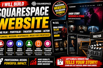build squarespace indie film portfolio website theater site cinema actor website