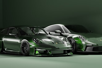 craft custom car body kits, rim, cgi visualization,car tuning, sports car render