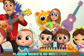 create 3d kids animation character animation cartoon animation nursery rhyme
