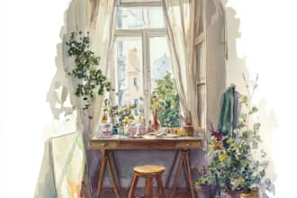 turn your home into watercolor painting