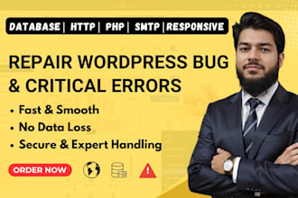 fix any wordpress issue, error, critical problem, malware or speed optimize