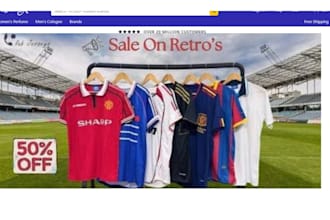 design modern retro jersey ecommerce website jersey sport shopify store