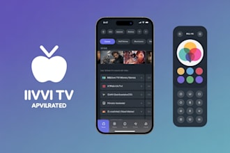 develop custom iptv app like iptv smarter or tivimate for android ios, firestick