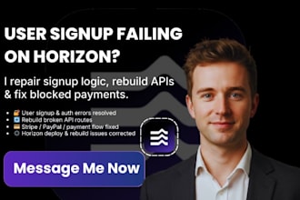 fix hostinger horizons user signup error deploy rebuild API payment integration