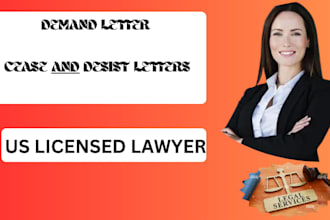 write legal document, cease and desist, demand letter