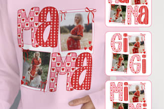 design a custom mothers day photo t shirt