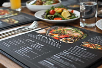 do modern restaurant menu design