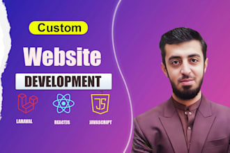 do website development design as react PHP laravel developer
