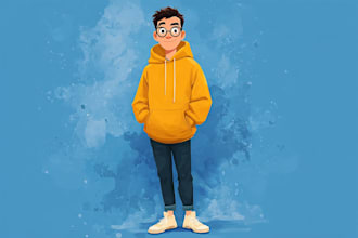 make yourself portrait into a disney style cartoon