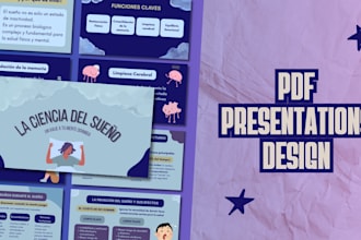 design professional, modern and creative PDF presentations