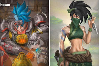do detailed splash art
