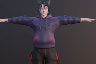 create a highly custom vrchat avatar commission, vrchat model vr character
