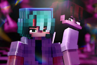 make a 3 wallpaper render minecraft for you