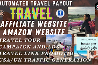 promote amazon website travel affiliate website, travel payout, link promotion