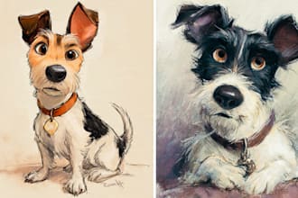 create amazing disney pet portrait