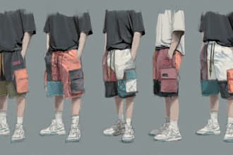 create streetwear shorts design
