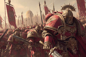 create warhammer illustration of you
