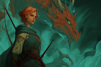 create a unique dnd character, game fantasy, dnd party