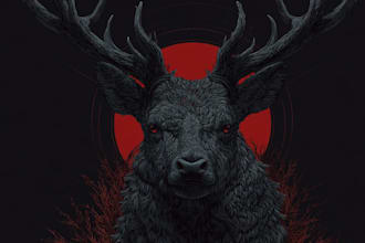 a dark art illustration