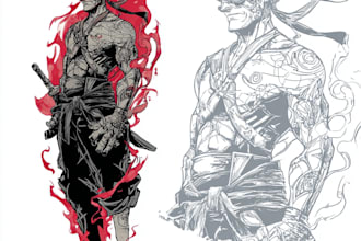 make anime tattoo design