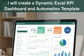 create a dynamic excel KPI dashboard and automation template