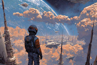 draw sci fi illustration and sci fi art