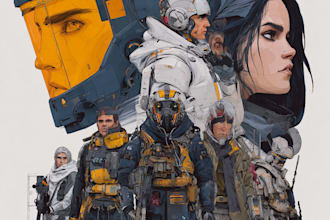 draw sci fi illustration and sci fi art