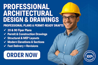 draw architectural and mep cad drawings, audit plans and permit stamp support