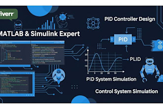matlab, simulink, pid controller design in robotics, control system project