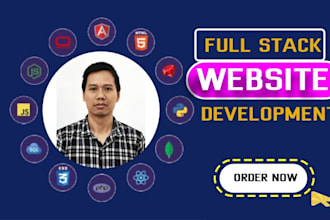 do website development, develop custom website as full stack web developer