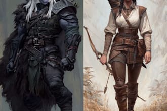 dnd character art and dnd character art