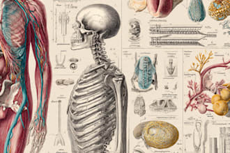 design scientific figures and medical illustrations for publications