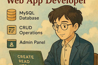 create a mysql database with full crud operations using PHP or flask