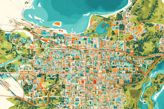 design business vector map of any location